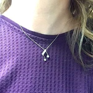 925 Silver Music Charm Necklace